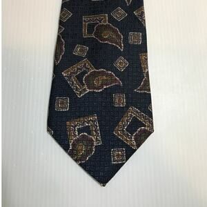 Barbara Blank New York Geometric Silk Handmade Necktie